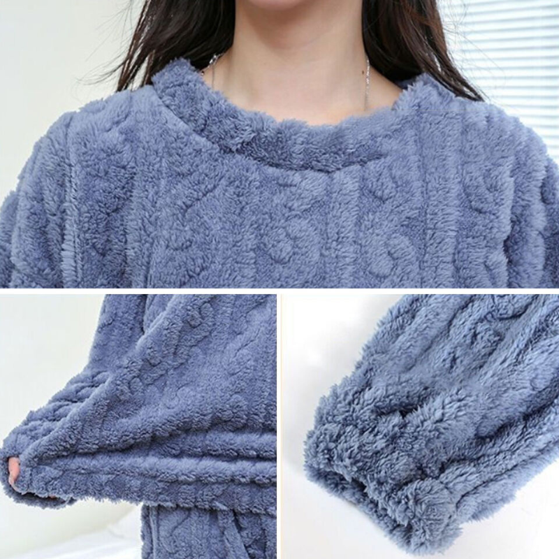 Pyjama chaud en polaire pour femmes