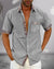 Chemise Homme Manche Courte Élégante en Tissu Respirant 1