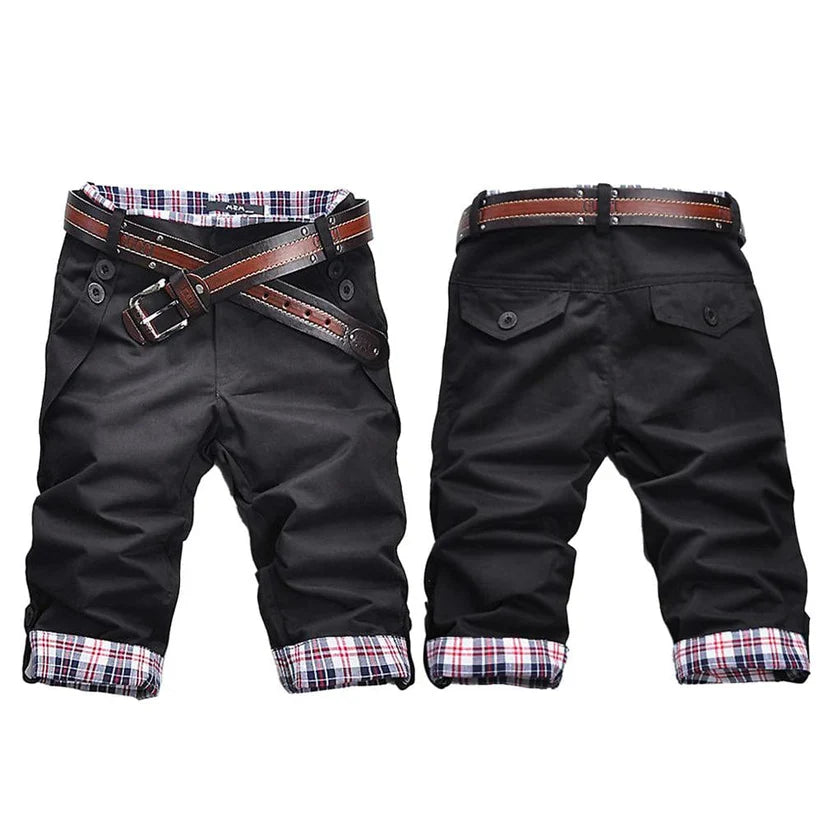 Short Cargo Homme Confortable avec Poches en Coton-2