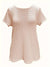 T Shirt Femme Décolleté Rond Dentelle Coton Confortable-4