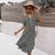 Variant image for Robe d'été Femme Imprimée Chic à Lacets 100% Coton-9