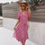 Variant image for Robe d'été Femme Imprimée Chic à Lacets 100% Coton-17