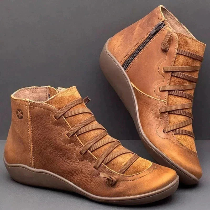 Bottes Hiver Femme Confortables Imperméables en Cuir Synthétique avec Soutien Optimal 6