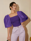 Variant image for Chemisier Femme Chic à Décolleté Carré 100% Polyester-9