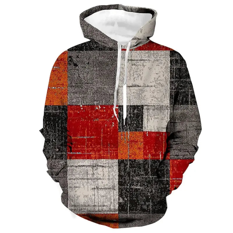 Variant image for Sweat À Capuche Homme Coton Italien Élégant Casual-32
