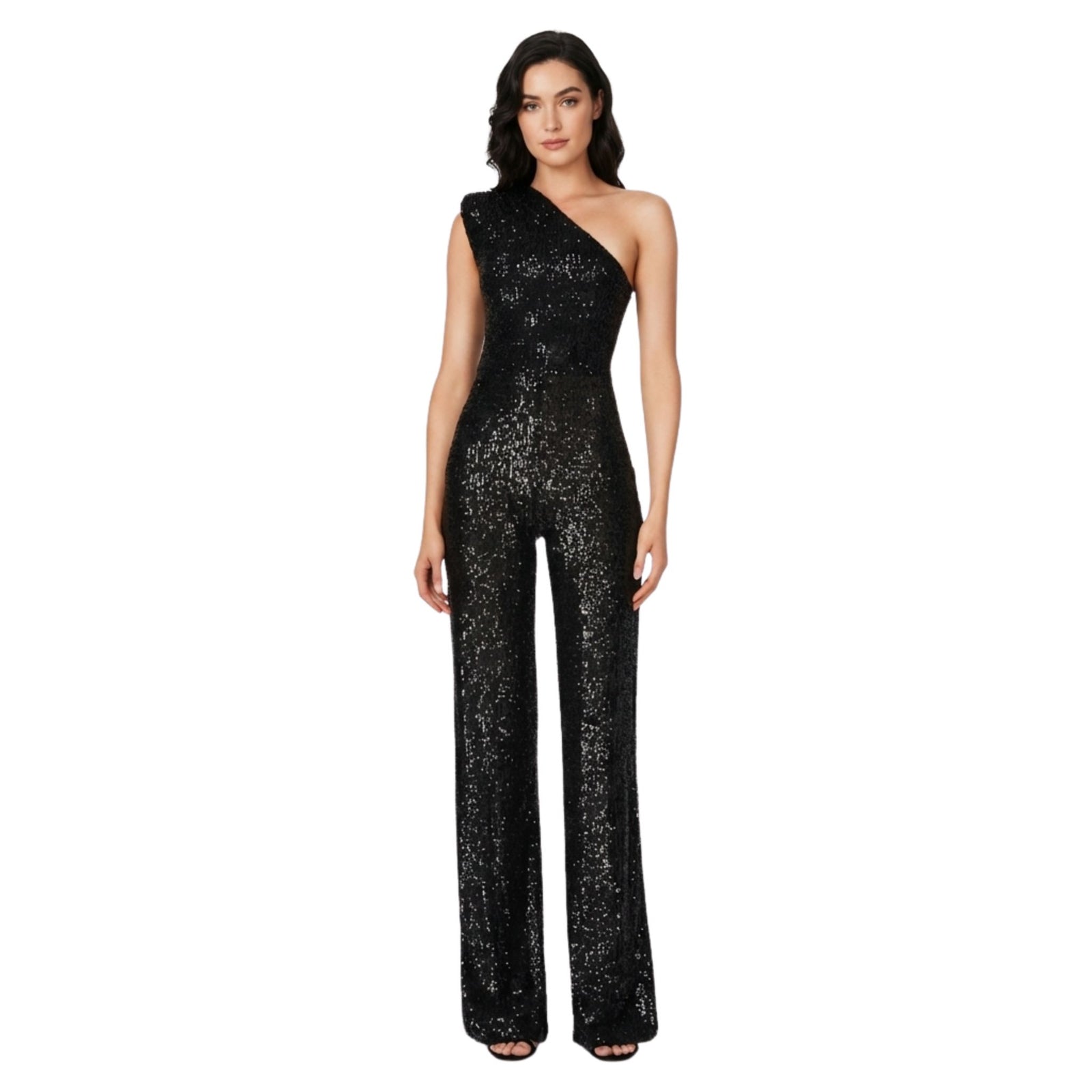 Combinaison Femme Chic À Paillettes Moderne