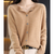 Variant image for Pull Femme Col en V en Laine Pure Ajusté-61