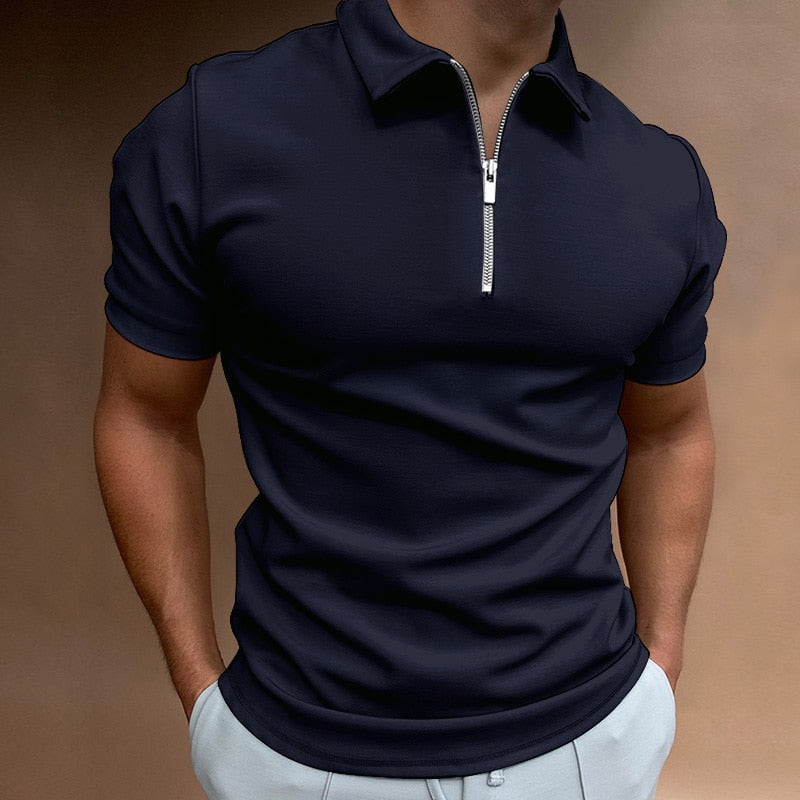 Variant image for Polo Homme Manches Courtes Élégant 100% Coton avec Col Chic-19
