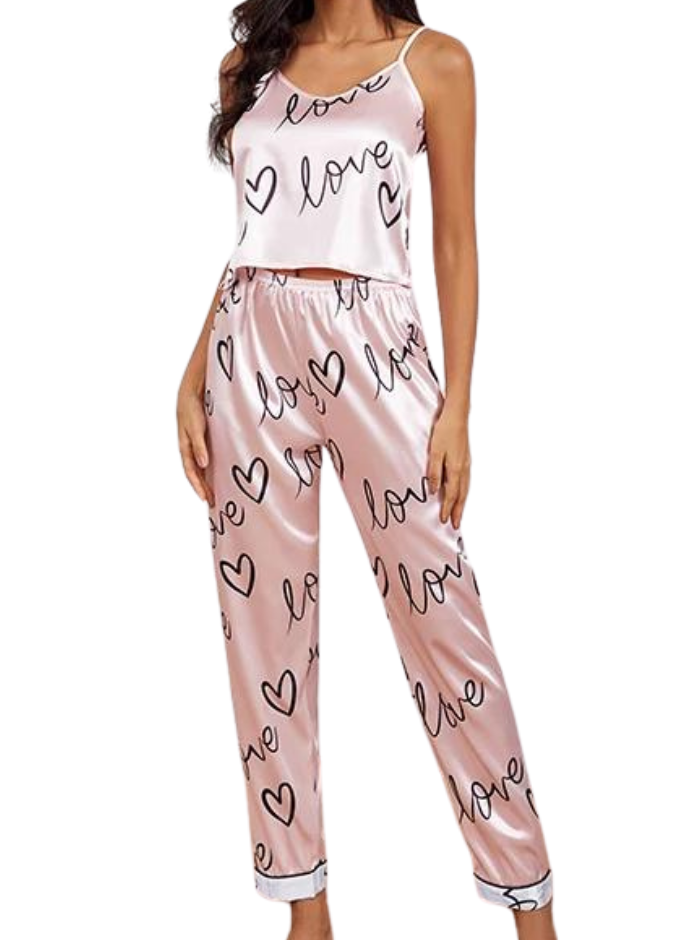 Pyjama en satin pour femmes