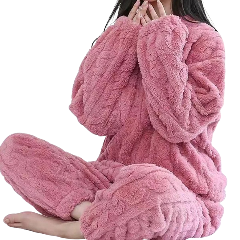 Pyjama chaud en polaire pour femmes