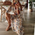 Robe Longue Femme Été Polyester Élégante Maxi-2