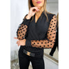 Blouse Femme Chic Col V Profond 100% Polyester-6