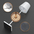 Lampe de Table Sans Fil Rechargeable Élégante LED Aluminium Argent-5