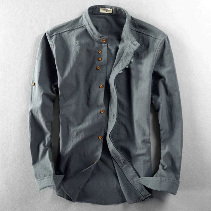 Variant image for Chemisier Homme Style Japonais Élégant Coton Respirant-15