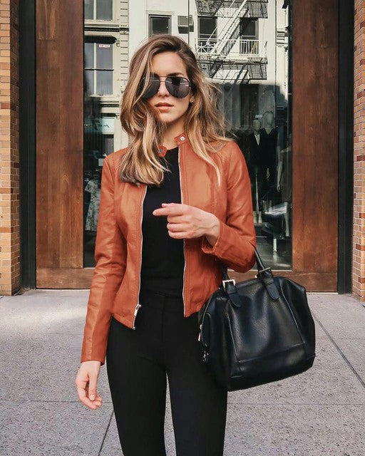 Veste en Cuir Femme Élégante et Tendance 4