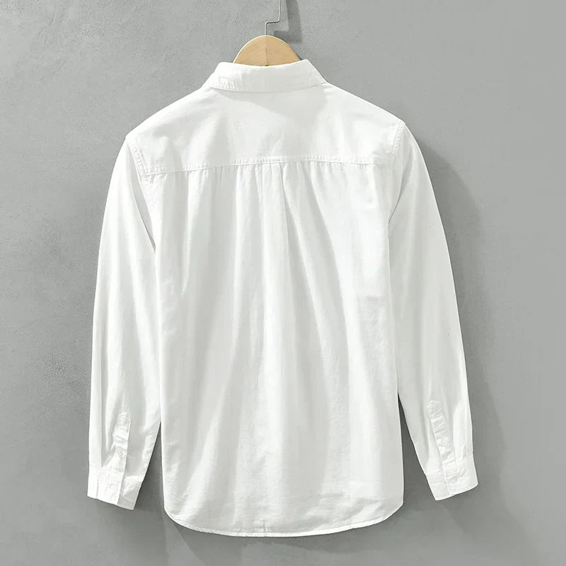 Chemise Homme Décontractée Patchwork en Coton Doux 3