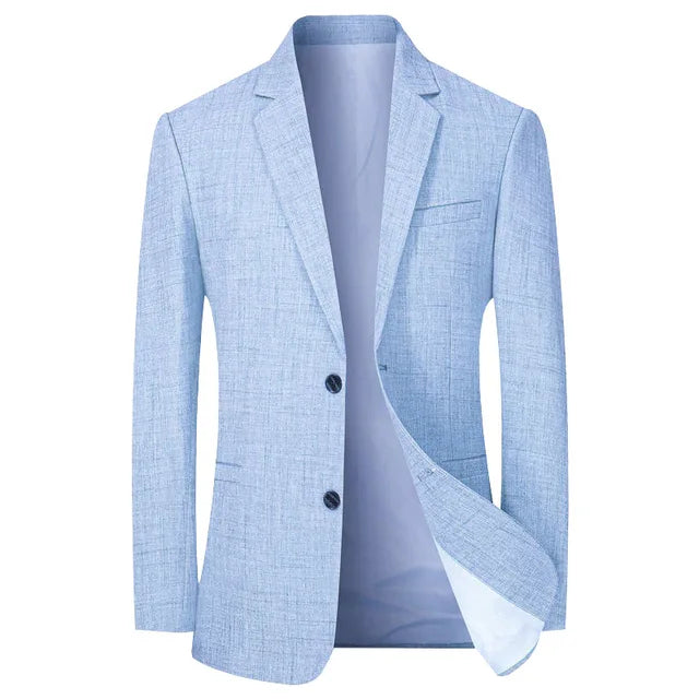 Blazer Homme Vintage Élégant en Polyester pour Occasions Formelles et Décontractées 1