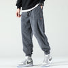 Pantalon Homme Élégant en Cordon Haut de Gamme-1