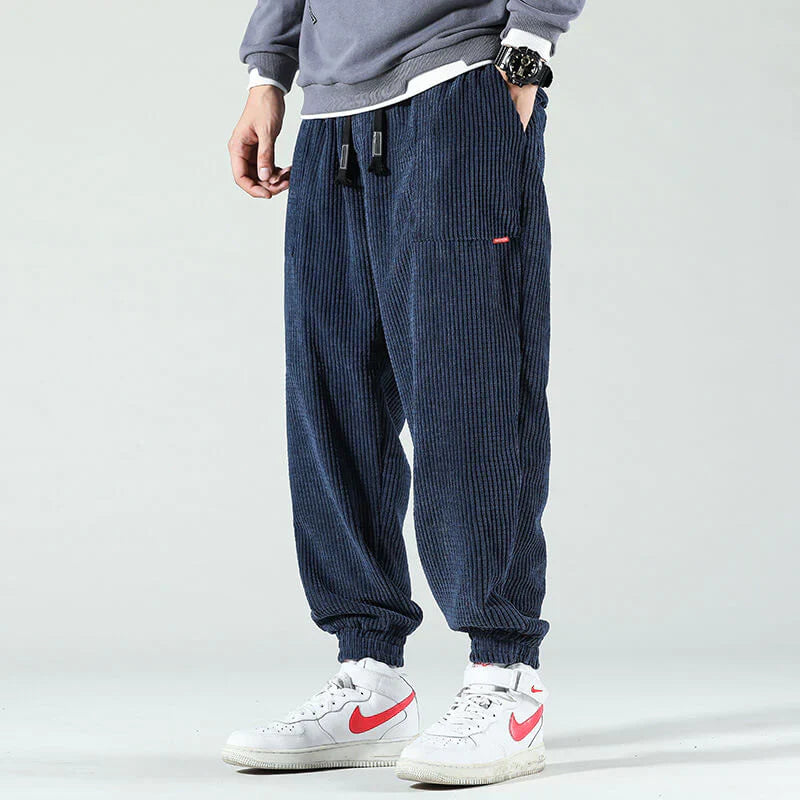 Variant image for Pantalon Homme Élégant en Cordon Coupe Ajustée-1