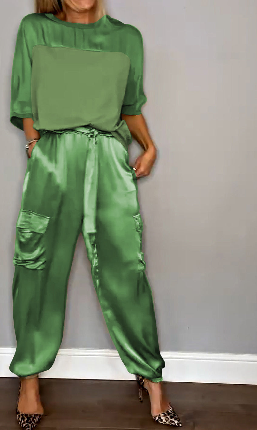 Variant image for Ensemble Femme Élégant Tailleur Tissu Haute Qualité-22
