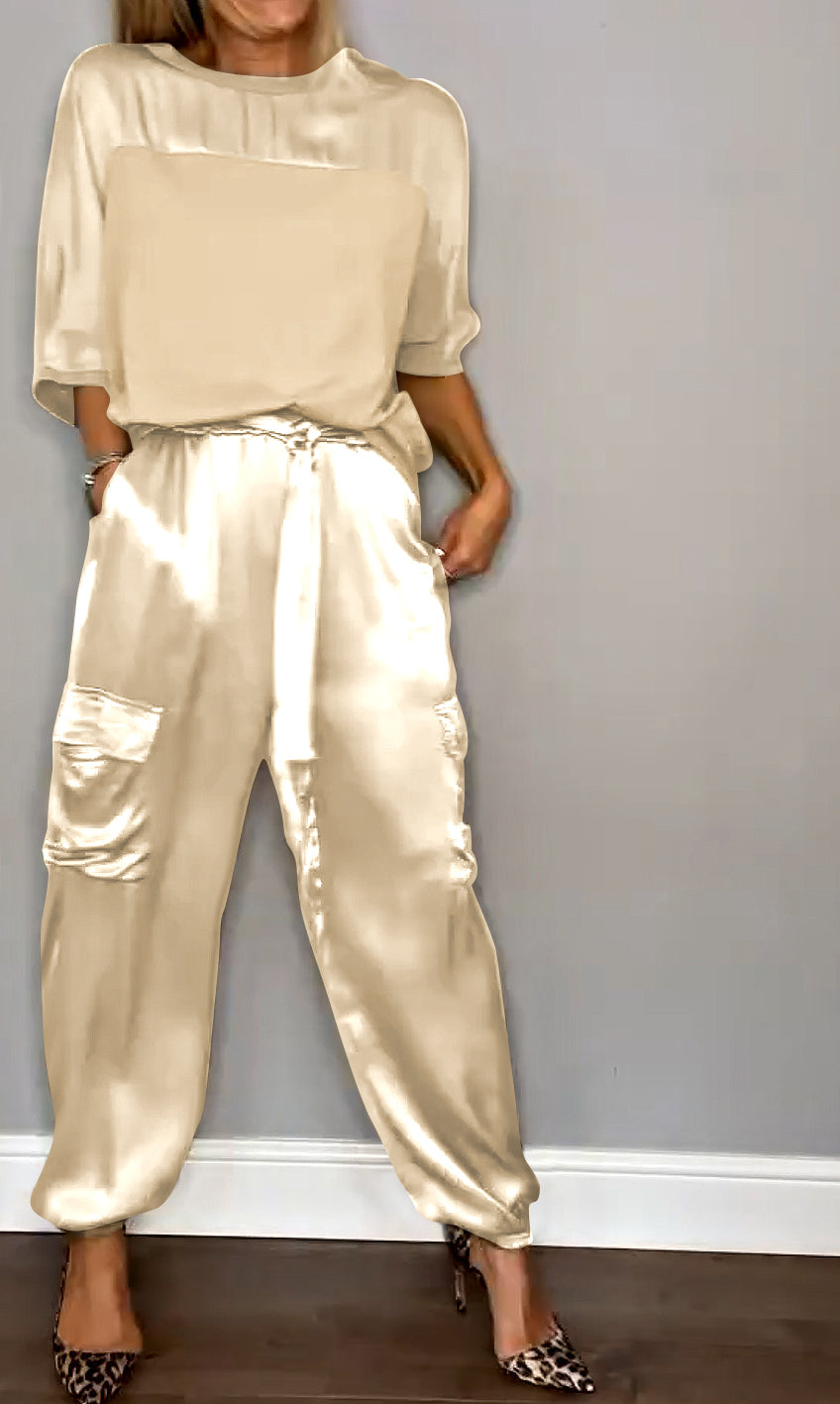 Variant image for Ensemble Femme Élégant Tailleur Tissu Haute Qualité-8