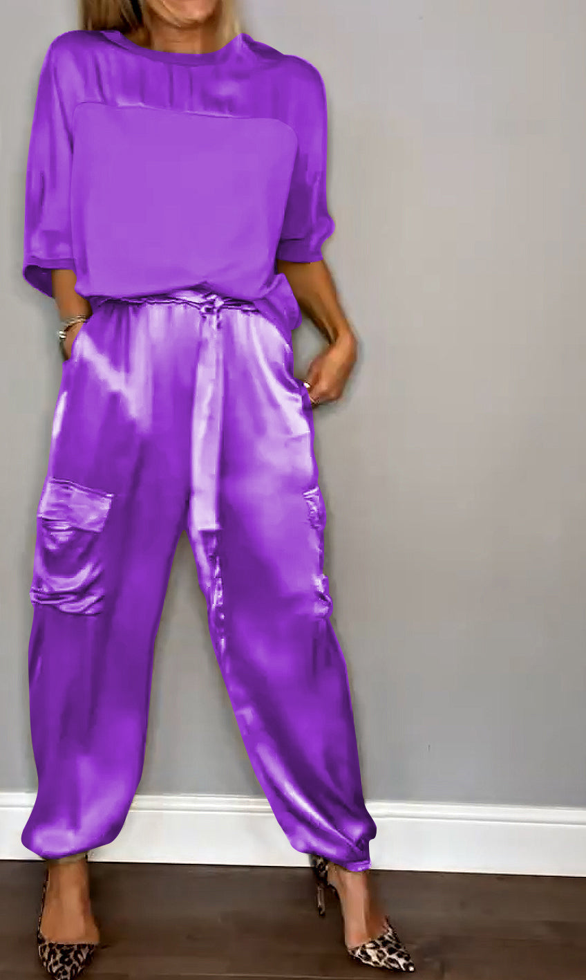 Variant image for Ensemble Femme Élégant Tailleur Tissu Haute Qualité-15