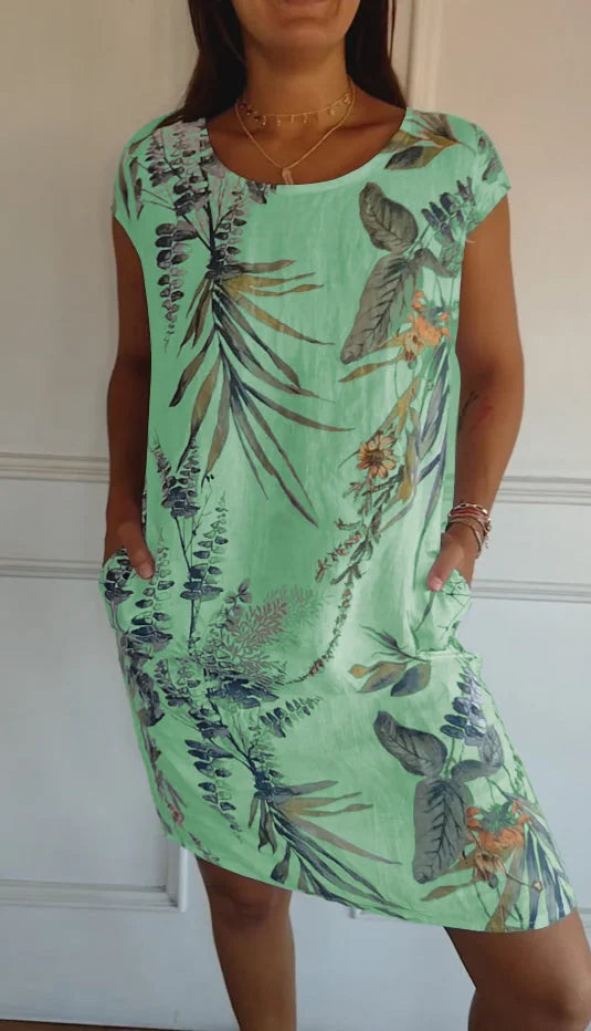 Variant image for Ensemble Femme Élégant Deux Pièces Coton Lin-49