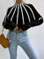 Pull Femme à Rayures Confortable 100% Coton Casual Chic-2