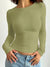 Variant image for Tee Shirt Manche Longue Femme Décolleté Rond 100% Coton-57