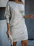 Robe de Fête Femme Paillettes Contrastées Polyester Élégante 1