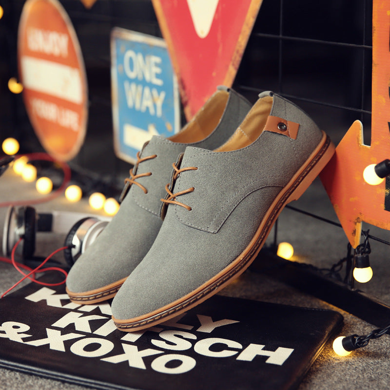 Chaussures pour Hommes Mocassin en Daim Élégant et Confortable