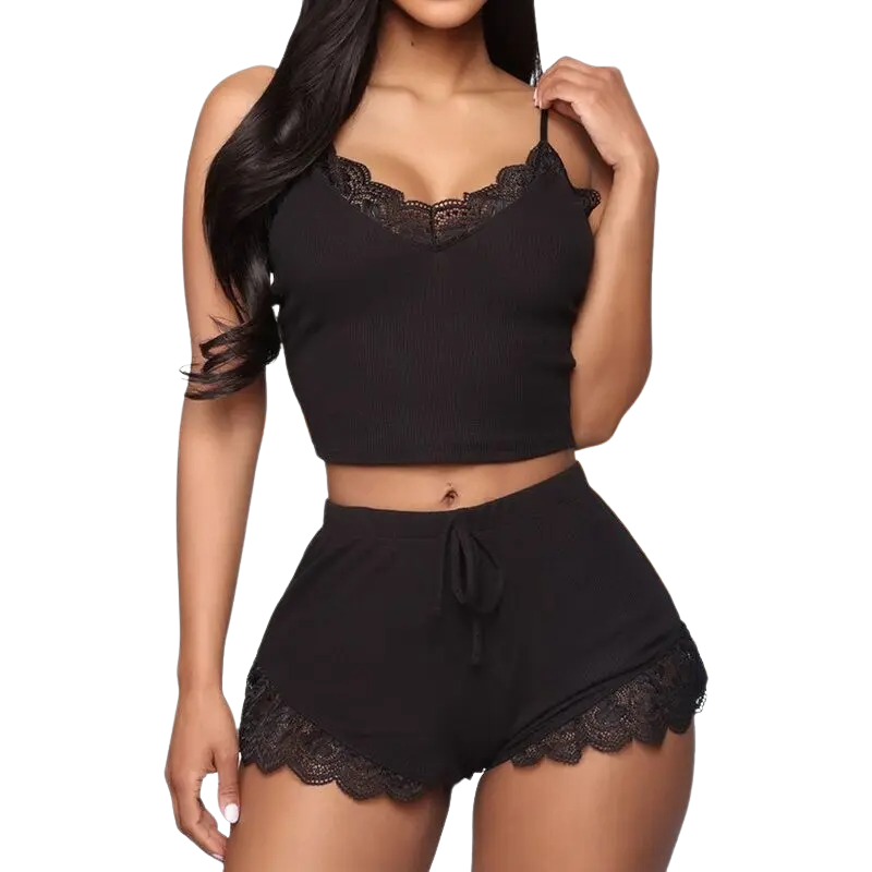 Vêtements de nuit sans manches deux pièces
