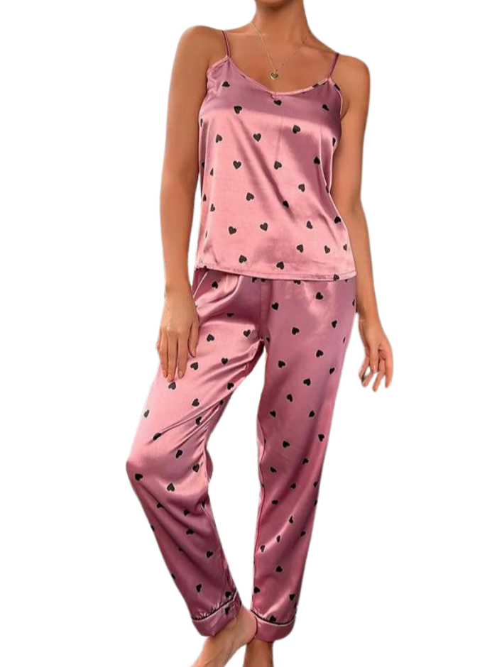 Pyjama en satin pour femmes