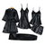 Ensemble de lingerie de nuit 5 en 1 en satin