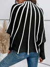 Pull Femme à Rayures Confortable 100% Coton Casual Chic-3