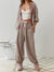 Pyjama Femme Hiver Confortable en Fausse Fourrure avec Poches 6