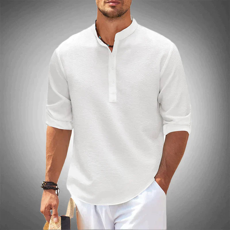 Variant image for Chemises Homme Élégantes Coupe Ajustée Tissu Premium-1