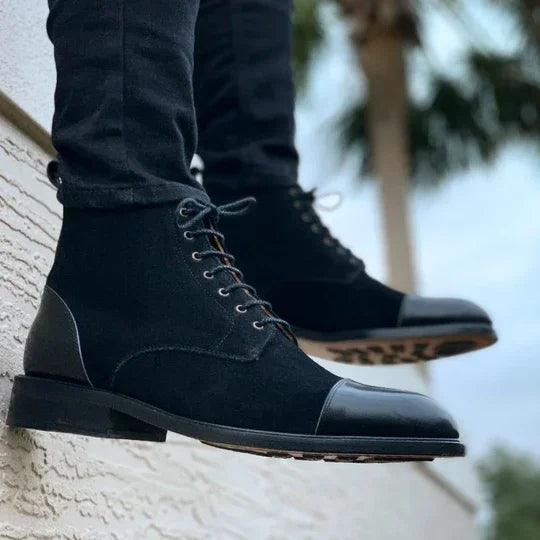 Variant image for Bottes Hiver Homme Cuir Élégantes pour Toutes Occasions-1