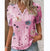 Variant image for Chemisier Femme Chic à Motif Floral Tissu Léger-33