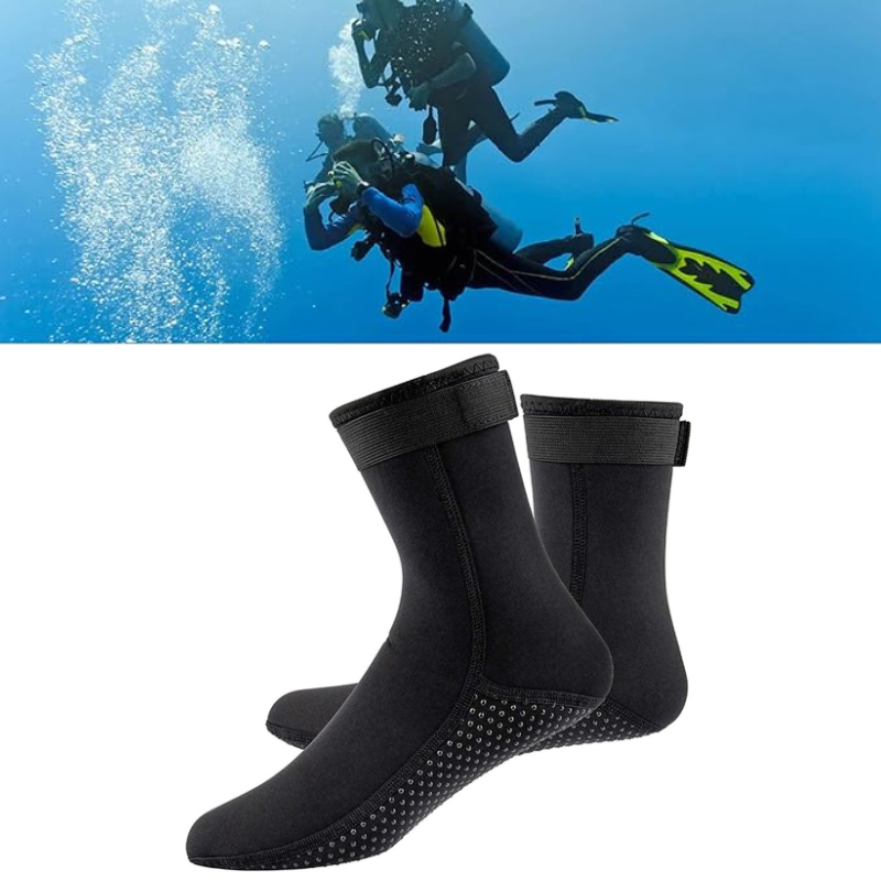 Chaussettes de plongée en néoprène antidérapantes