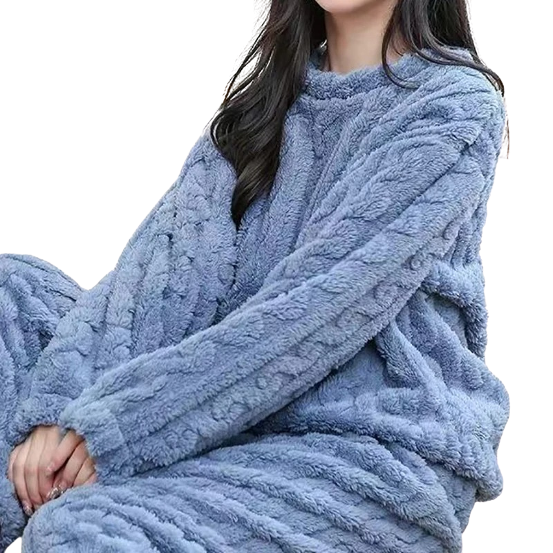 Pyjama chaud en polaire pour femmes