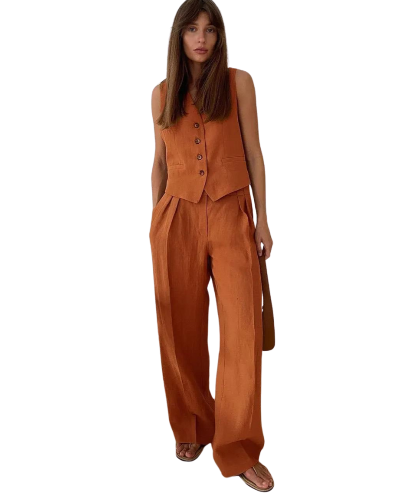 Ensemble gilet et pantalon intemporel