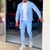 Costume Homme à Deux Pièces Polyester Fonctionnel Élégant 5