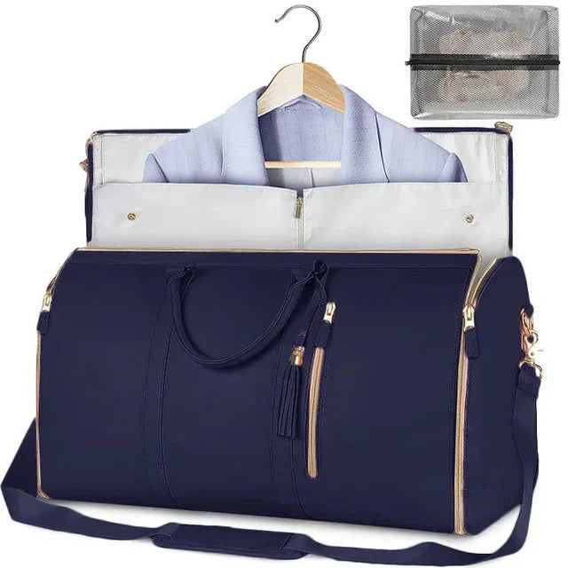 Variant image for Sac de Voyage Femme Noir Pliable Cuir PU Pratique-4