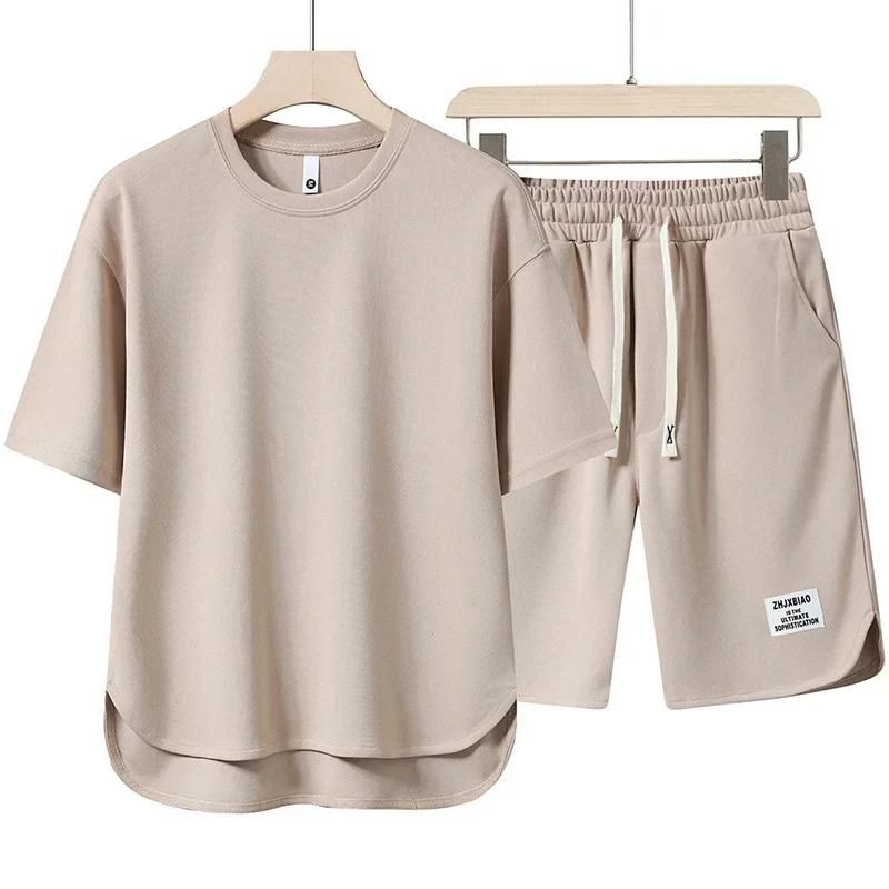 Variant image for Ensemble Homme Été Deux Pièces Confortable en Mélange de Coton-7