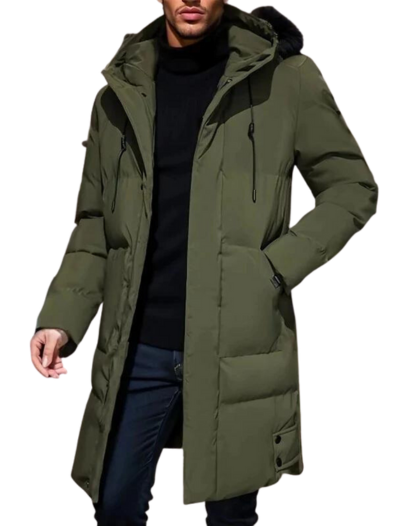 Manteau d'Hiver Homme Épais en Polyester Moderne et Confortable 5