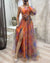 Robe Longue Élégante Femme Imprimé Floral Polyester 6