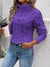 Variant image for Pull Col Roulé Femme Tricot Tressé 100% Acrylique-1