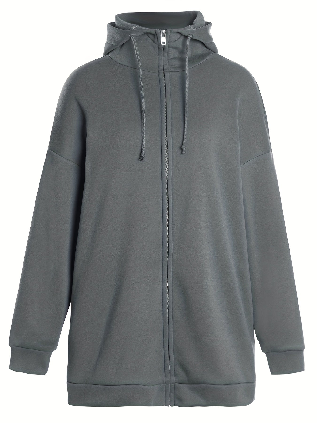Variant image for Sweat à Capuche Femme Décontracté avec Fermeture Éclair en Coton-25