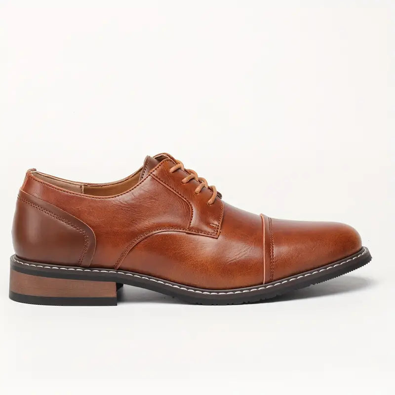 Chaussures pour Hommes Derby Vintage Cuir Authentique-2
